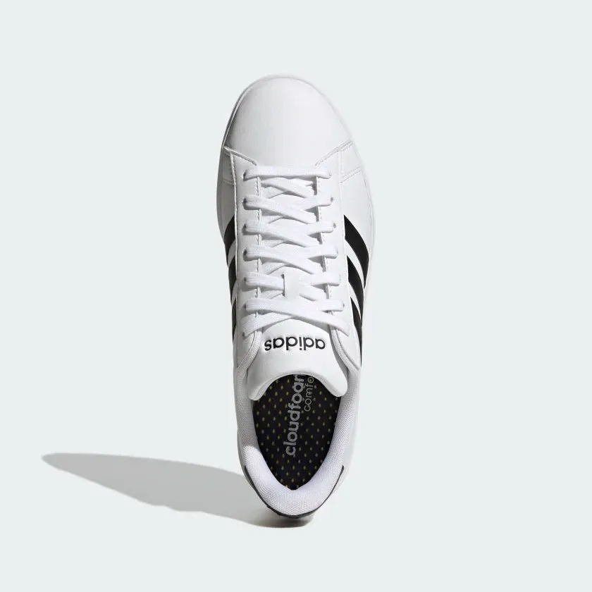 Adidas scarpa sneakers da uomo Grand Court 2.0 GW9195 bianco-nero
