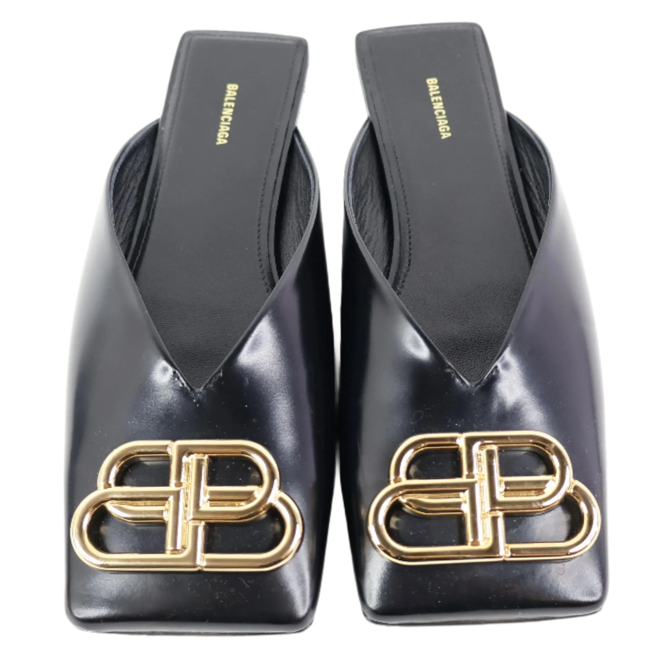 Balenciaga Sandals Black Big Logo 36