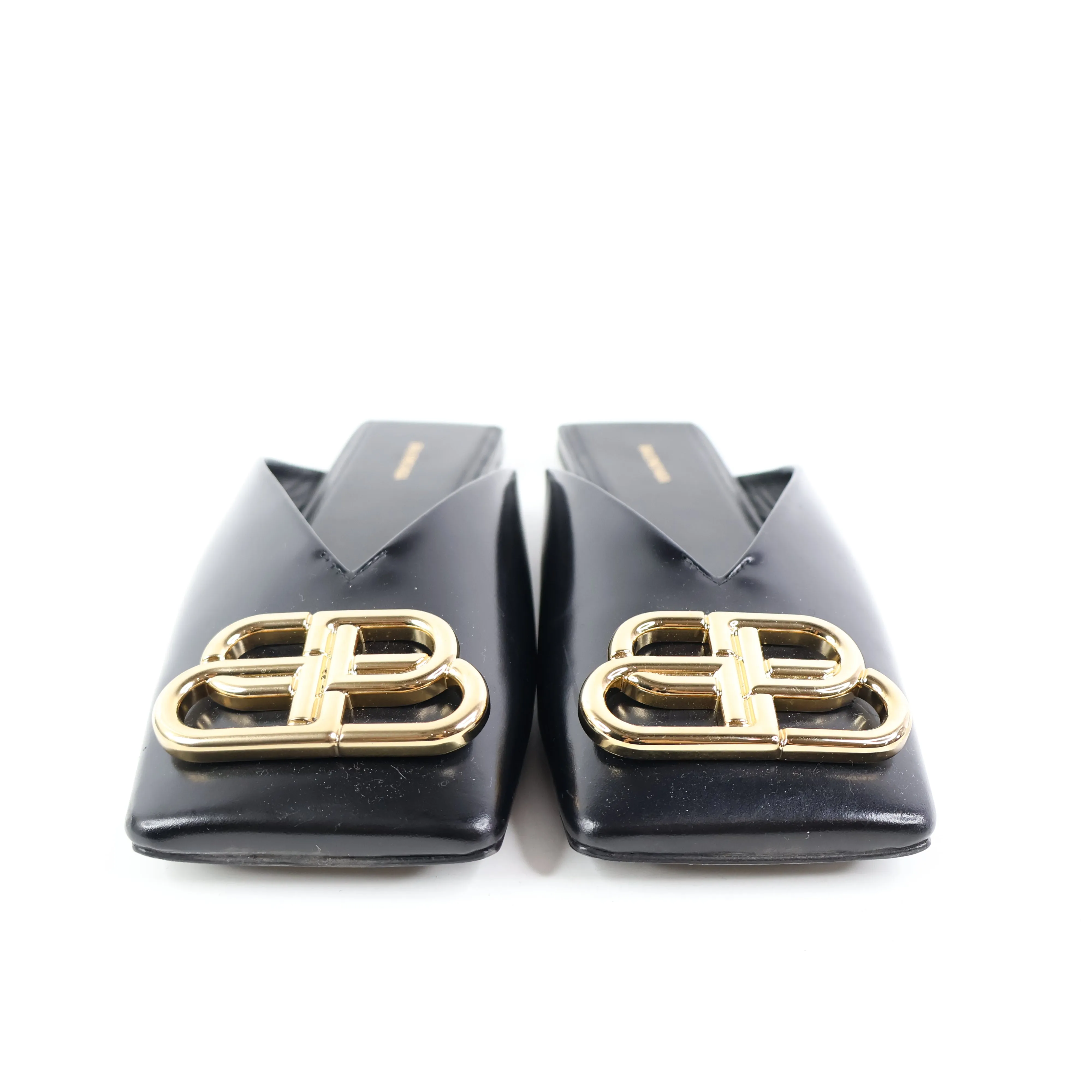 Balenciaga Sandals Black Big Logo 36