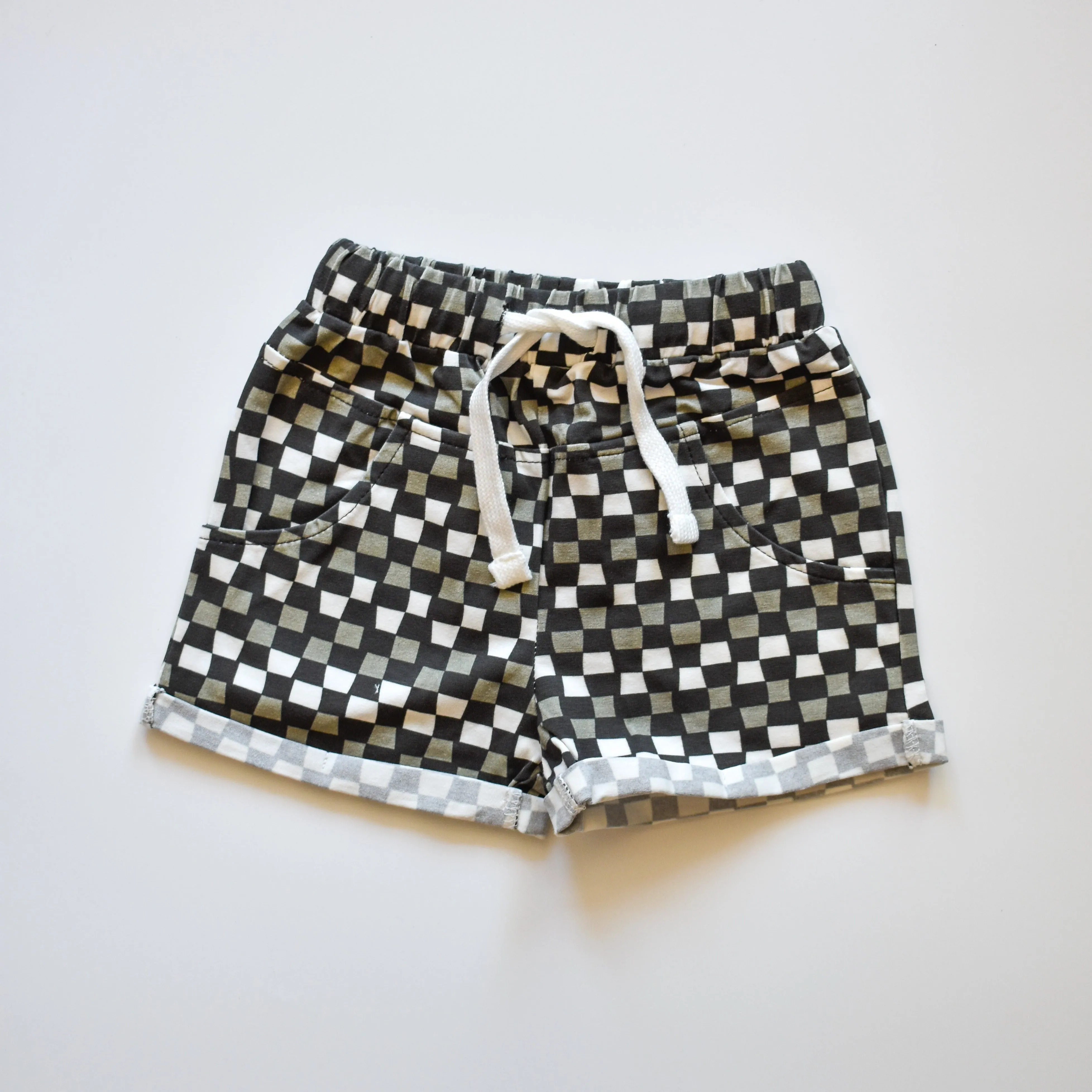 CHECK 'YA LATER SHORTS - BLACK/GREY