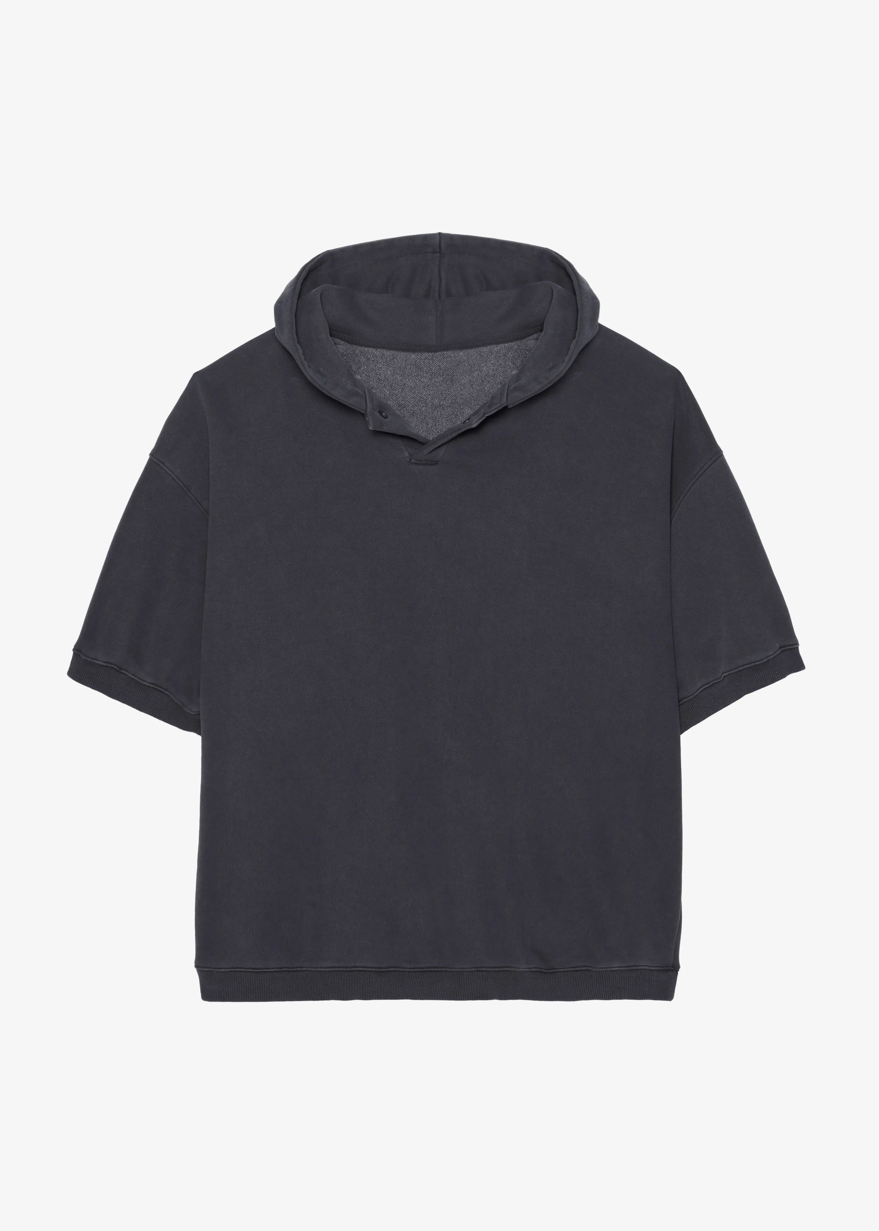 Christian Short Sleeve Hoodie - Charcoal