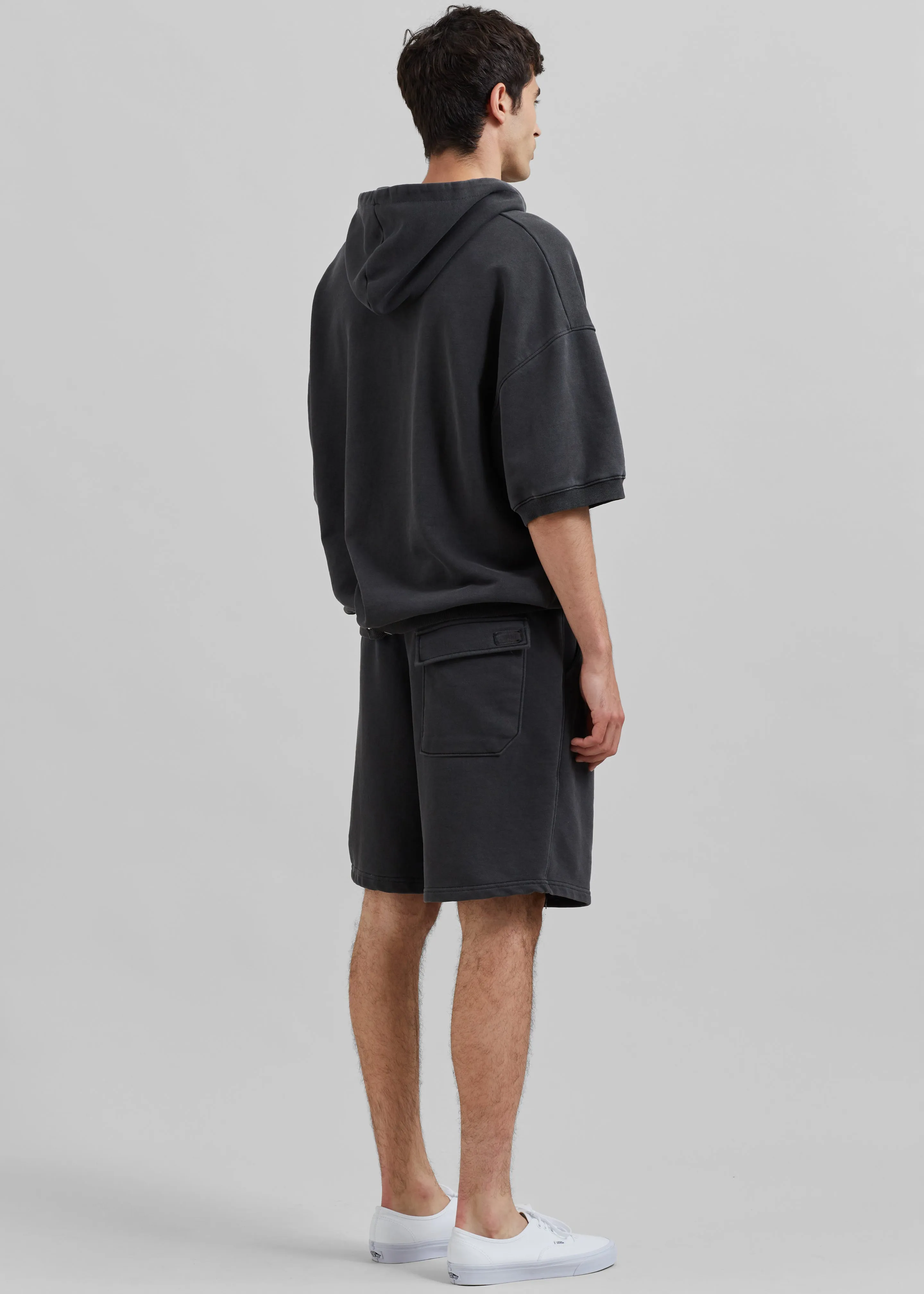 Christian Short Sleeve Hoodie - Charcoal