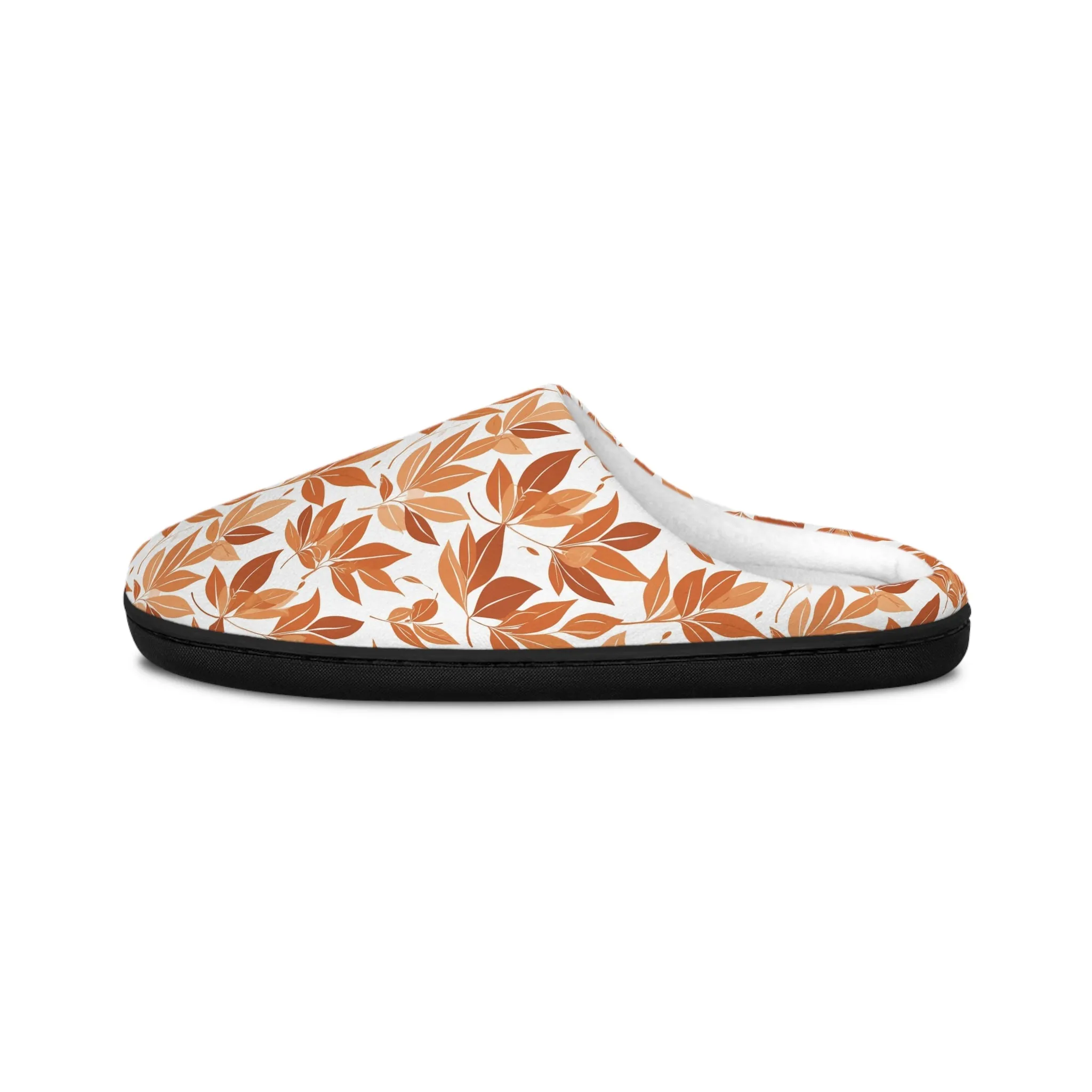 Cozy Autumn Leaves Men's Indoor Slippers