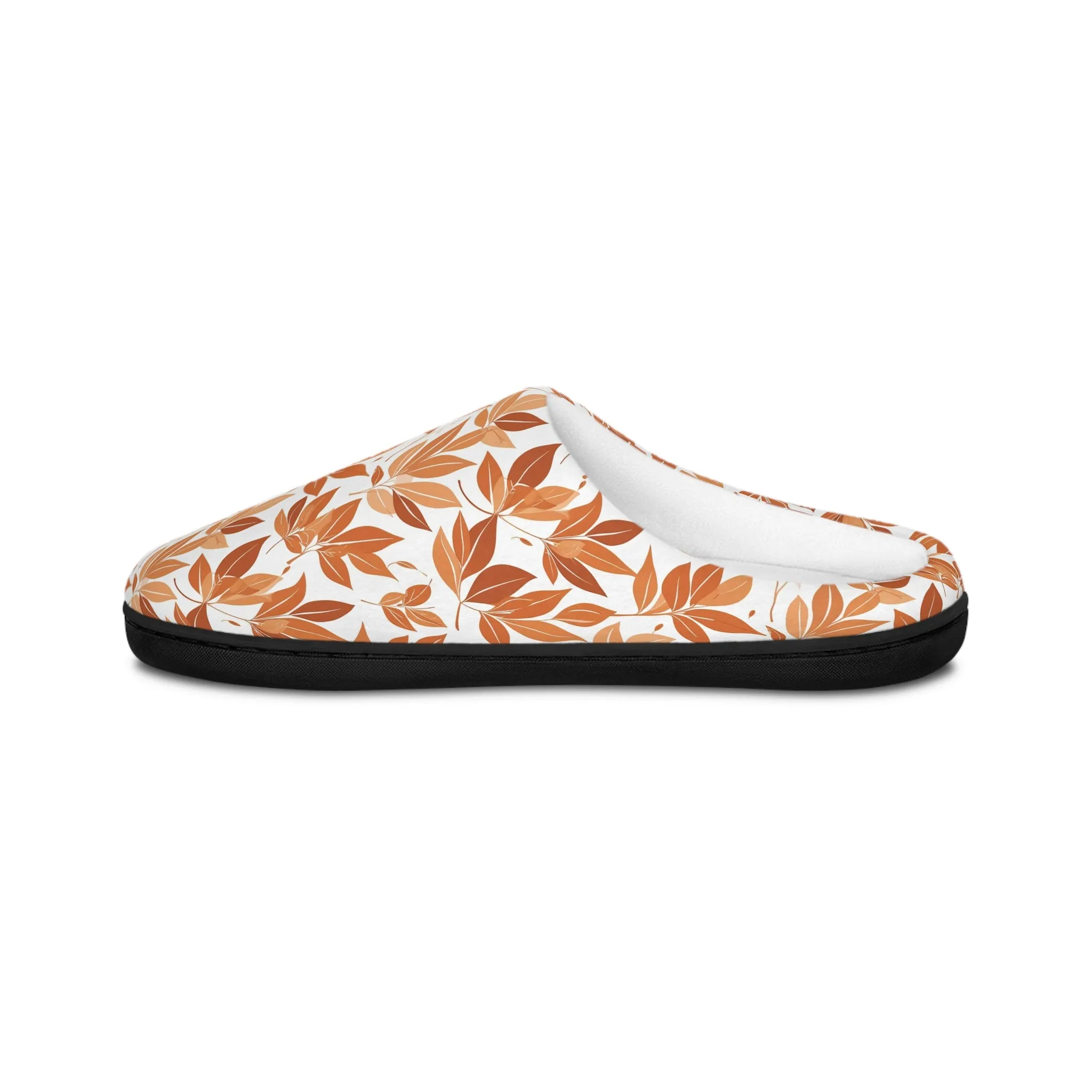 Cozy Autumn Leaves Men's Indoor Slippers