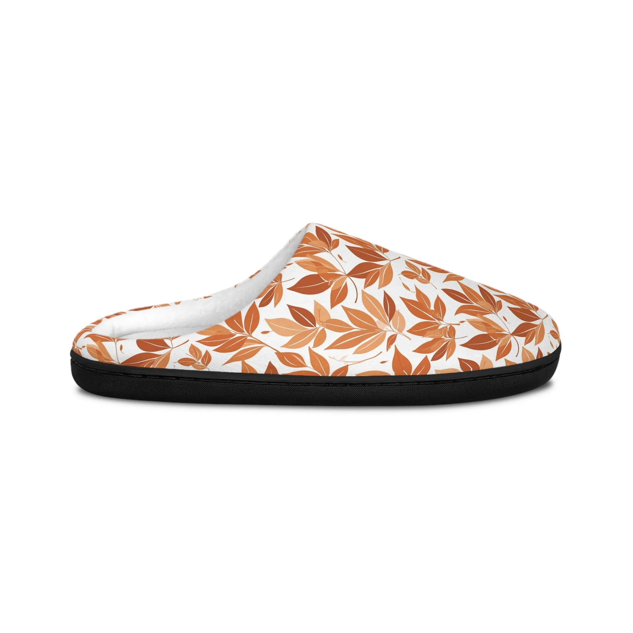 Cozy Autumn Leaves Men's Indoor Slippers