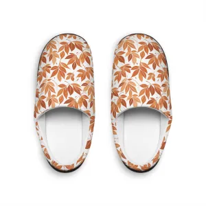 Cozy Autumn Leaves Men's Indoor Slippers