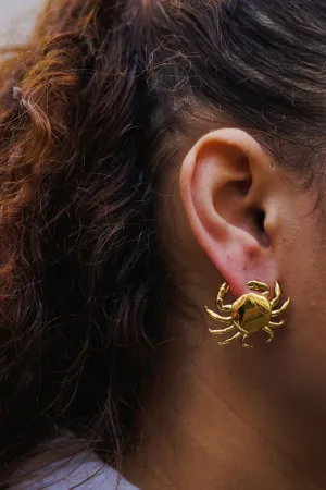 Crab Earrings - Goud