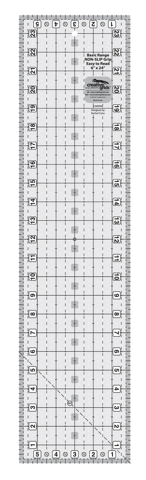 Creative Grids - Non-Slip Basic Range Ruler