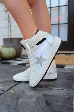 Dream 9 Pearl and Rhinestone Vintage Havana High Top Sneaker