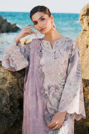 EMBROIDERED PRINTED LAWN UF-4124