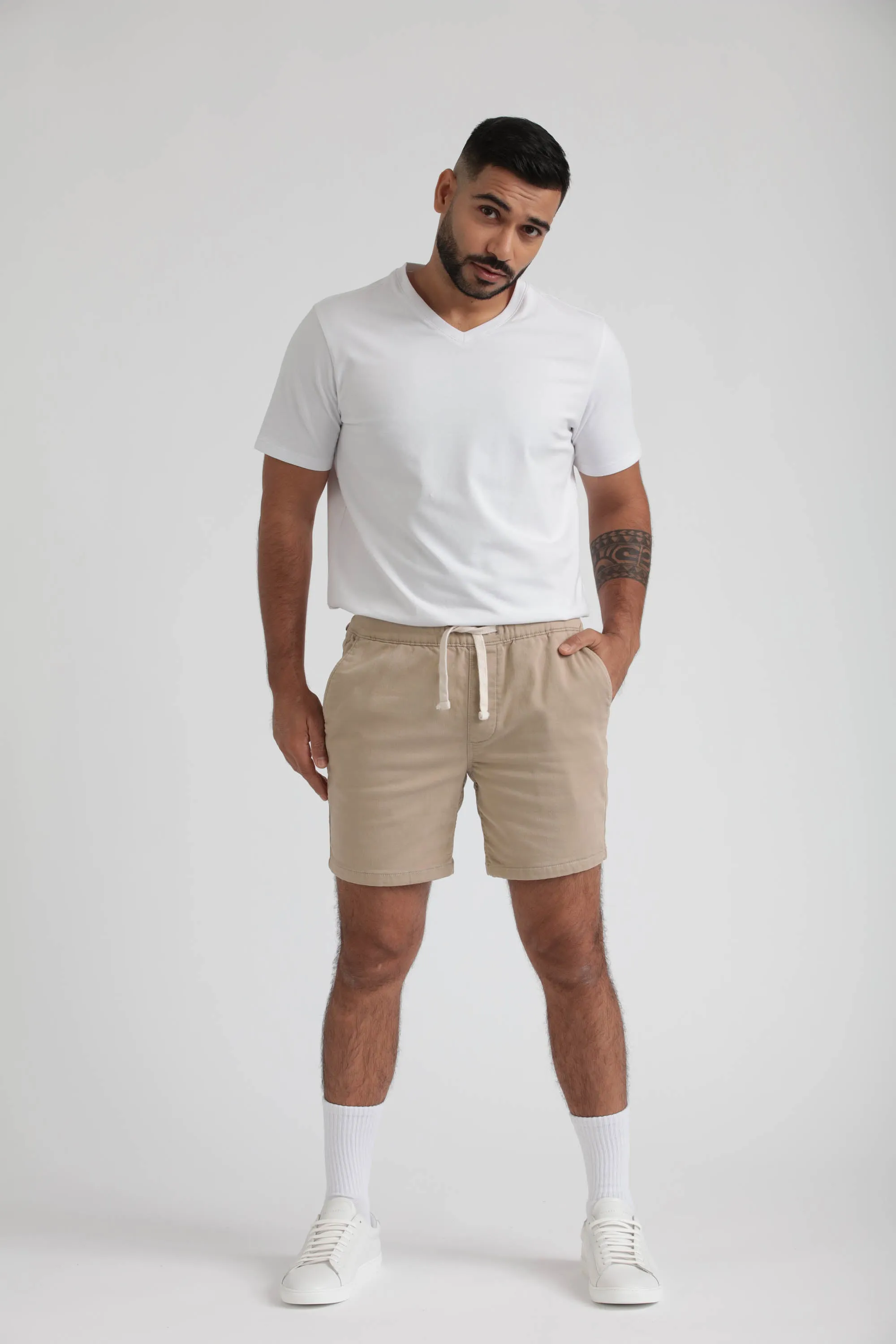 Everyday Comfort Shorts (Slim Fit) / Dark Khaki & Light Khaki