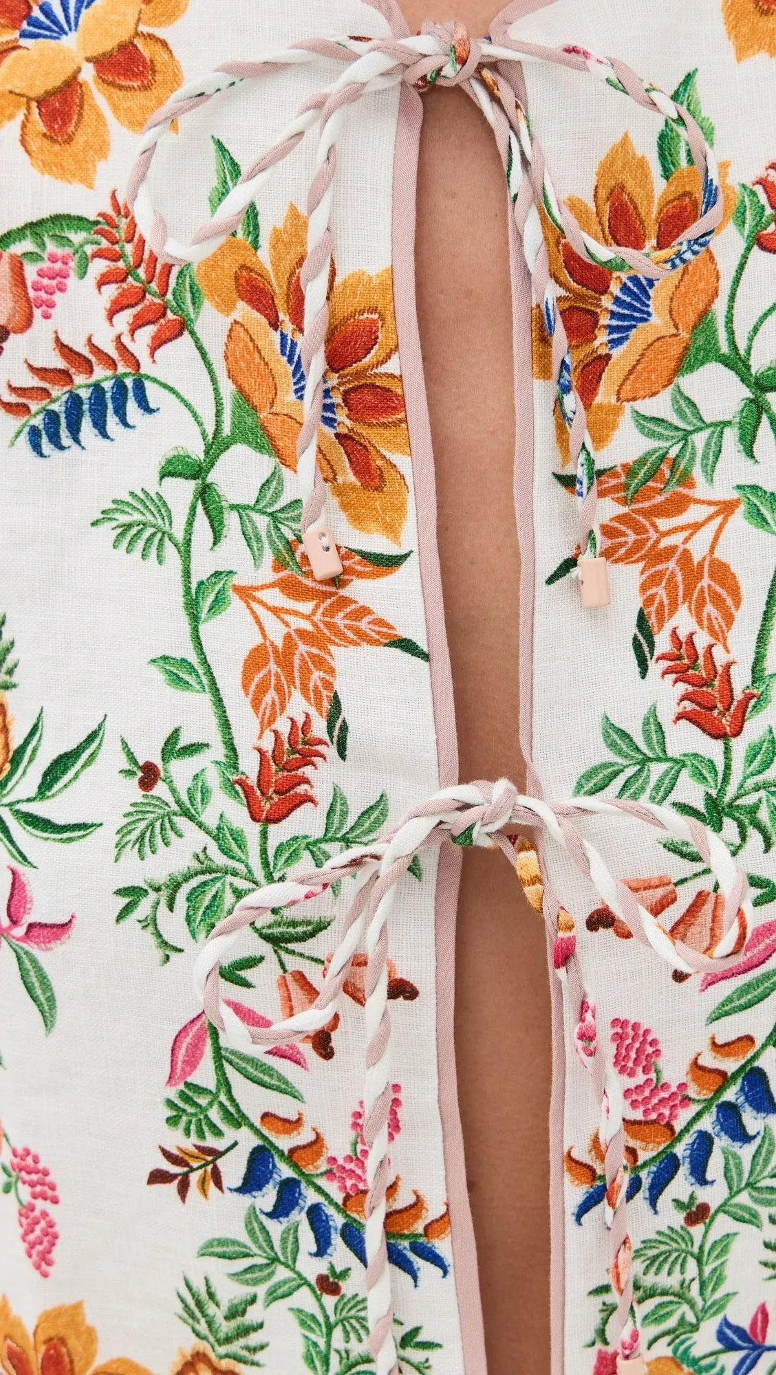FARM RIO DELICATE FOREST SCARVES BLOUSE
