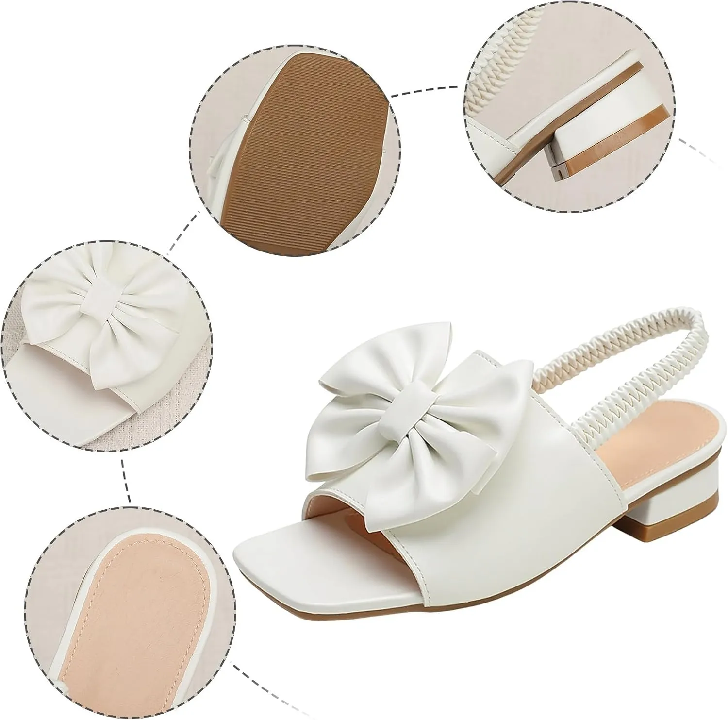 Girl's Baby Toddler Sandals Girls Sandals Soft Sole Lace Shoes Comfortable Non Slip Beach Shoes Elastic Band White Fairy Children's Summer Non Slip Cork Glitter Toddler Slippers