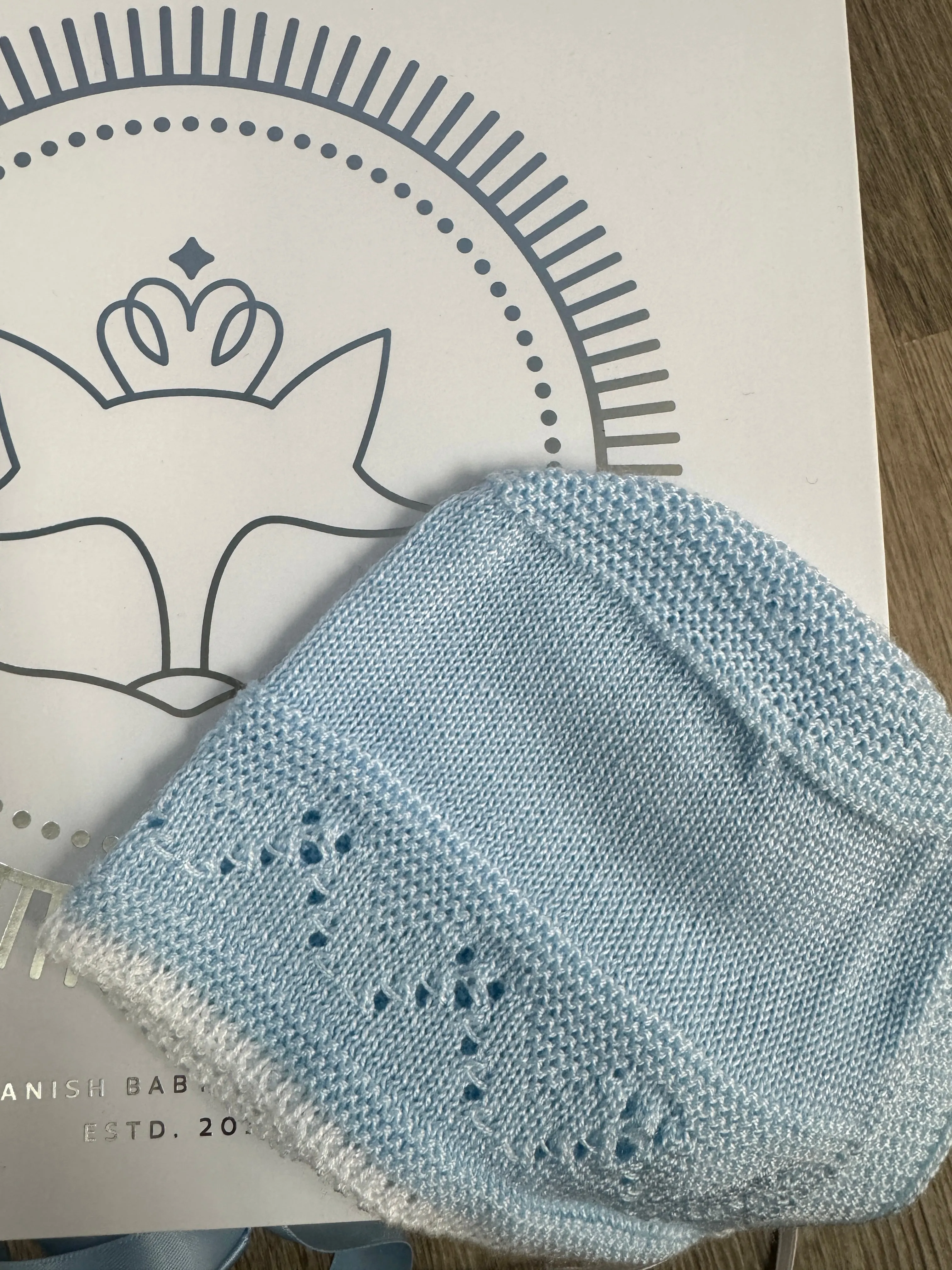 Handmade Knit Baby Bonnet  Cozy & Adorable