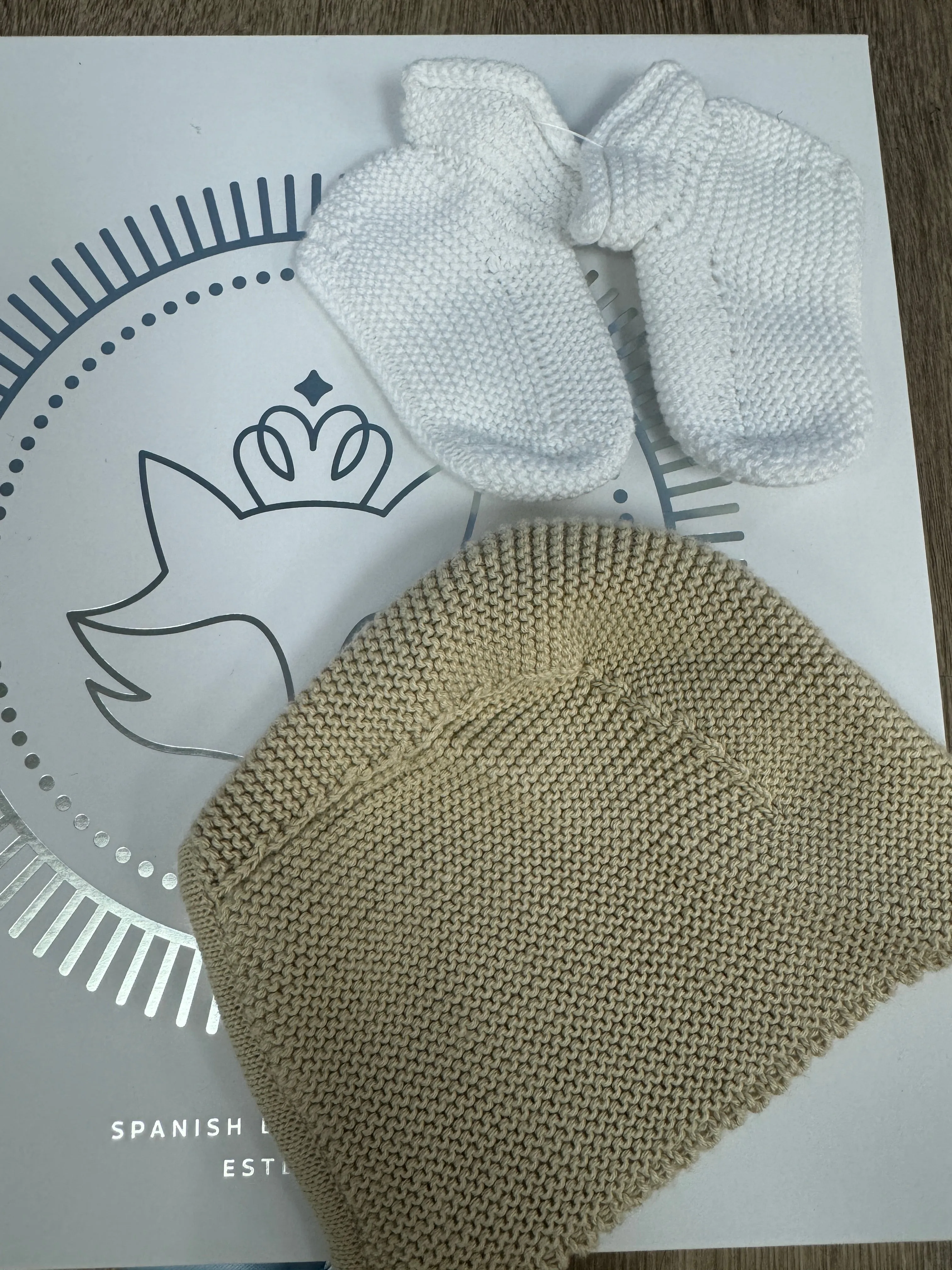 Handmade Knit Baby Bonnet  Cozy & Adorable