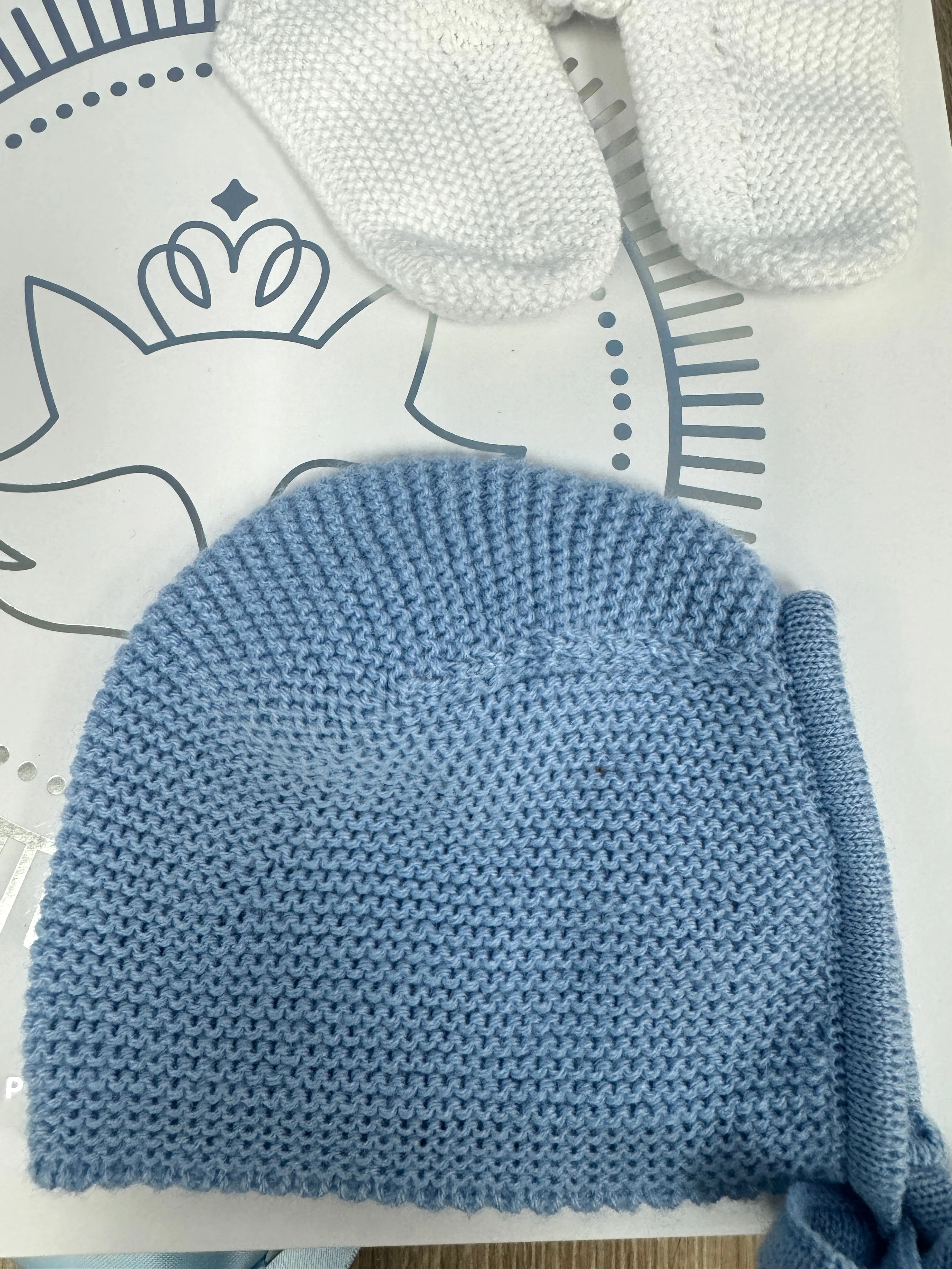 Handmade Knit Baby Bonnet  Cozy & Adorable