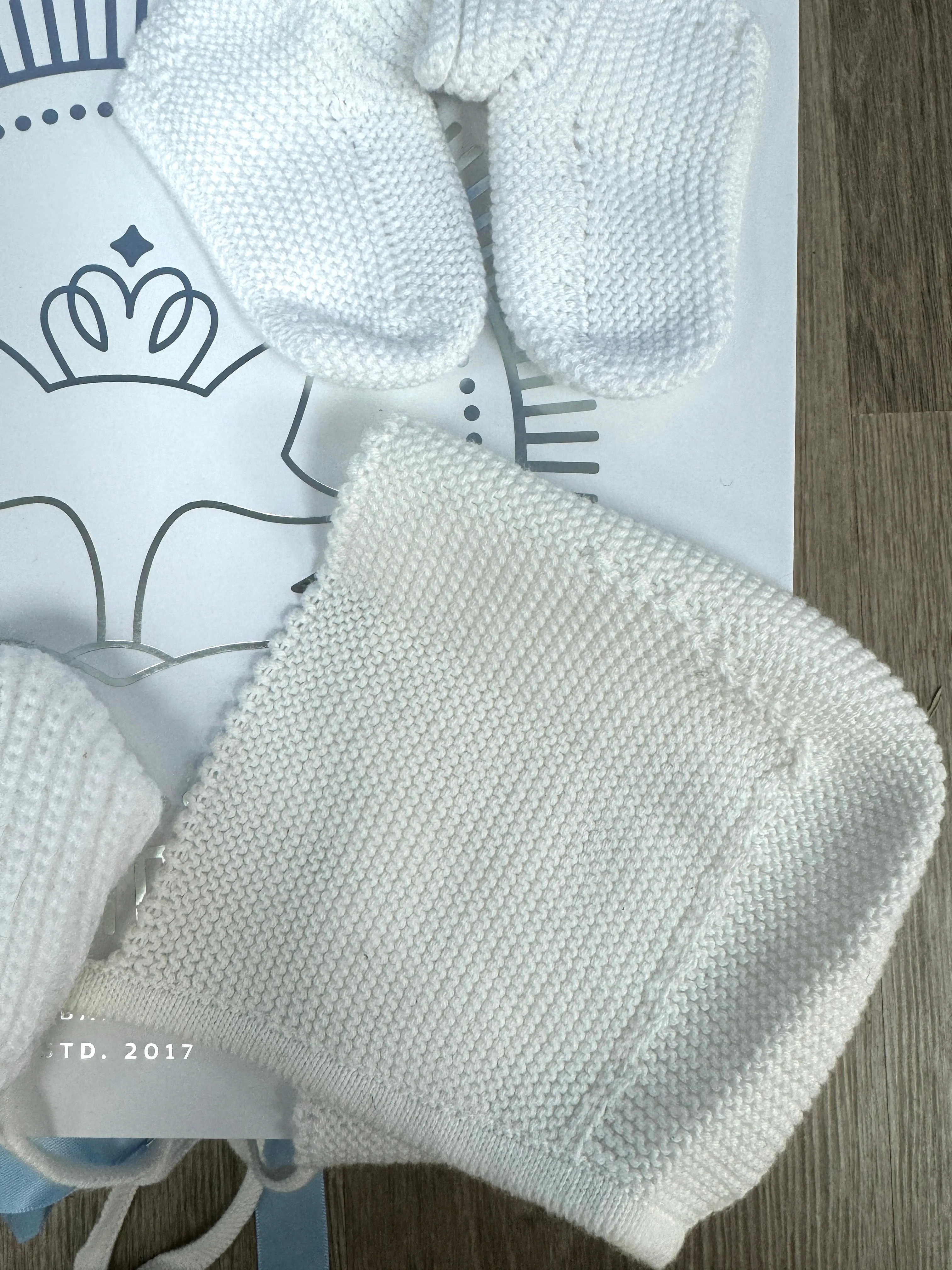 Handmade Knit Baby Bonnet  Cozy & Adorable