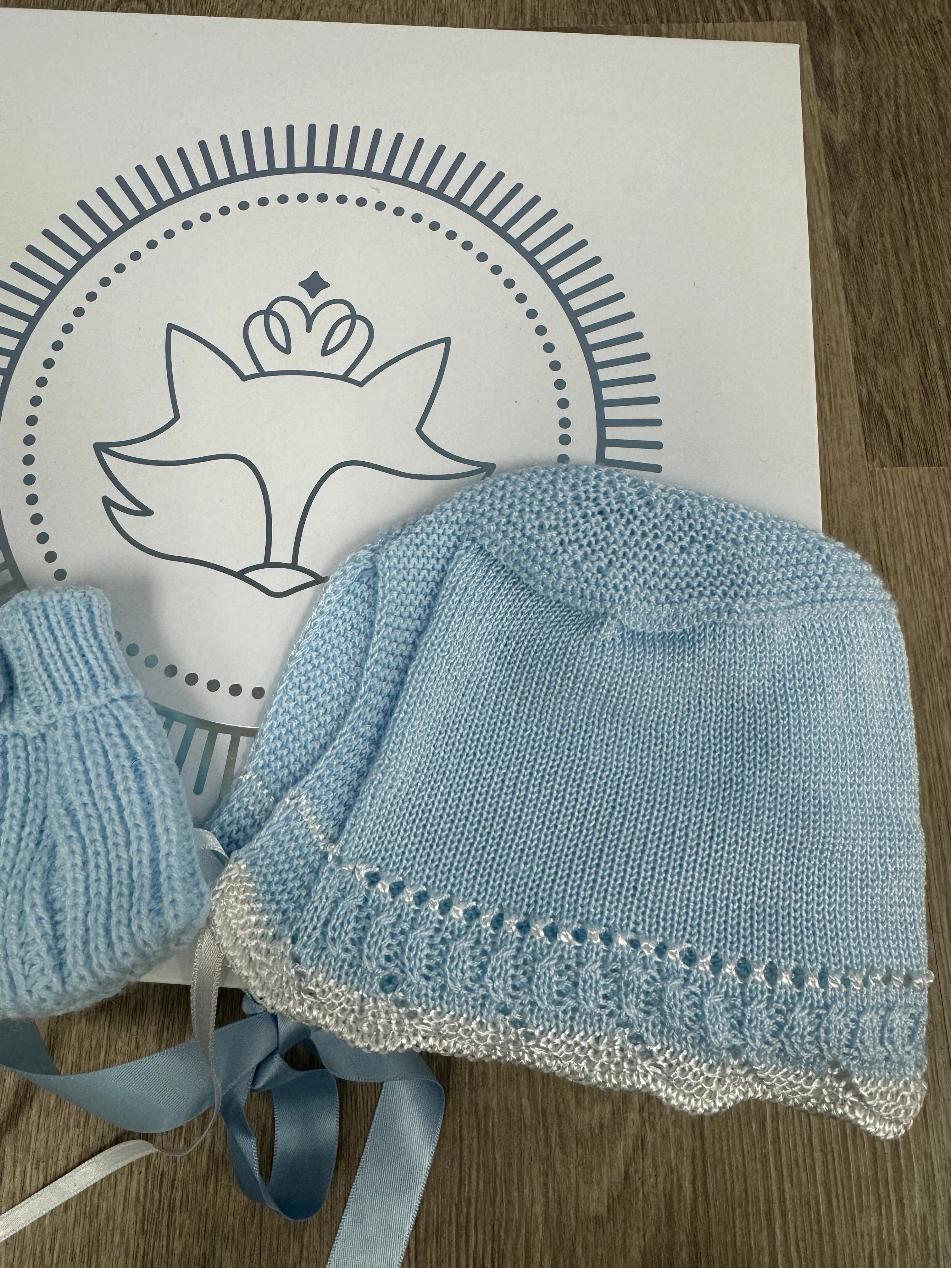 Handmade Knit Baby Bonnet  Cozy & Adorable