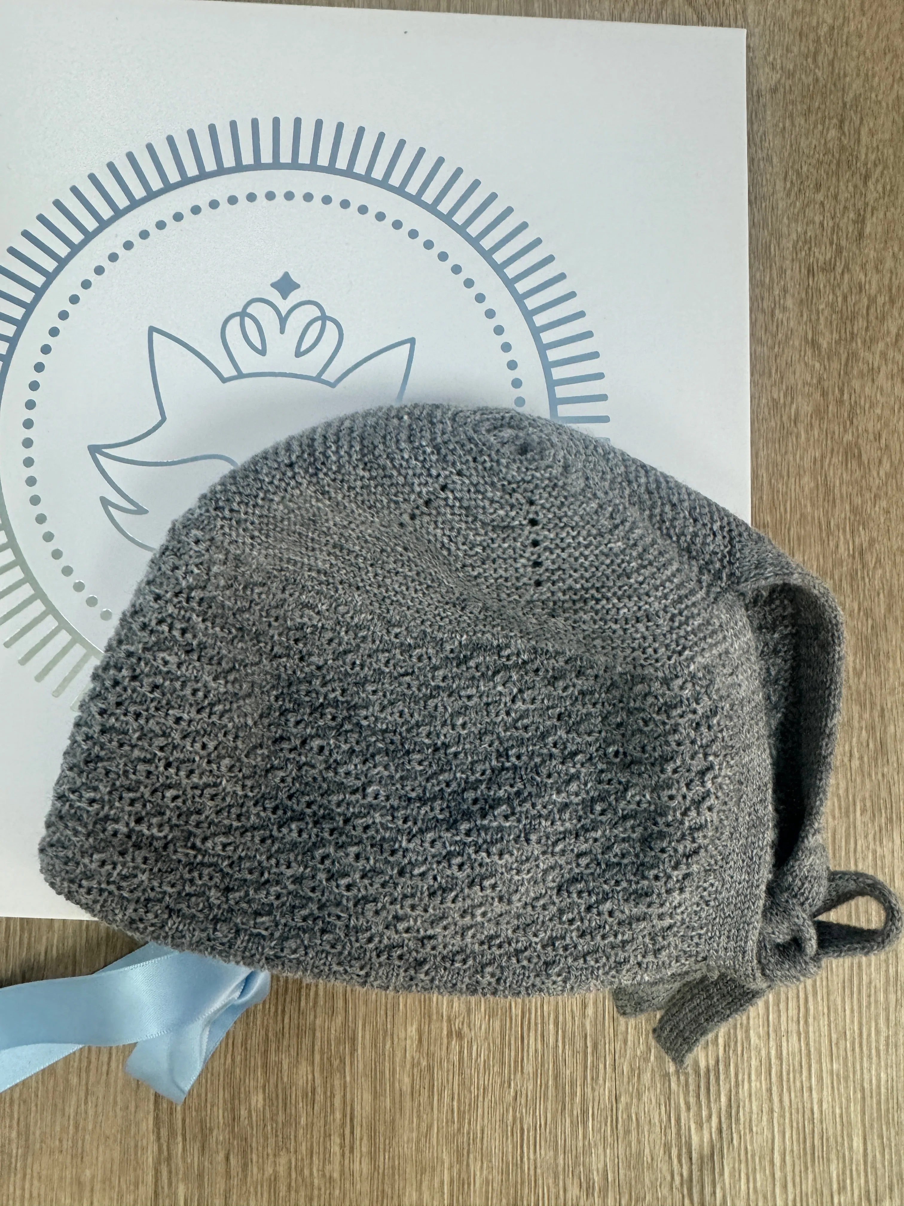 Handmade Knit Baby Bonnet  Cozy & Adorable