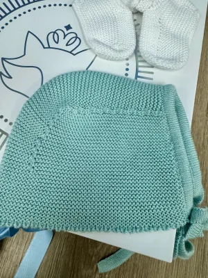 Handmade Knit Baby Bonnet  Cozy & Adorable