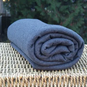 Heather Graphite Bamboo Stretch Jersey Fabric by the Yard or Wholesale