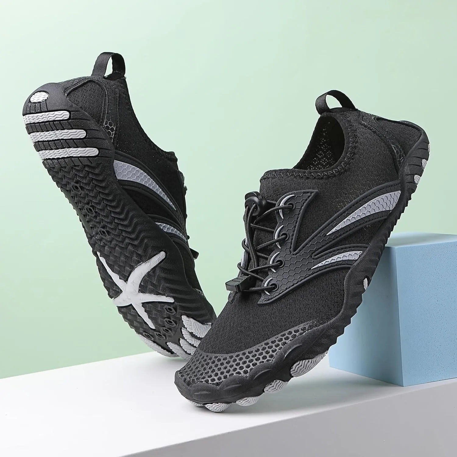 Hike Barefoot Shoes for Women Men, Water Shoes with Wide Toe Box, Non-Slip & Quick Dry Breathable Beach Pool Aqua Swim Surf Walking Shoes
