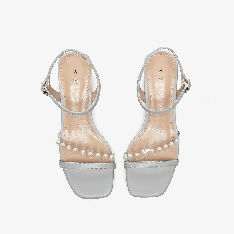 Hollowed Out Cow Leather Sandals