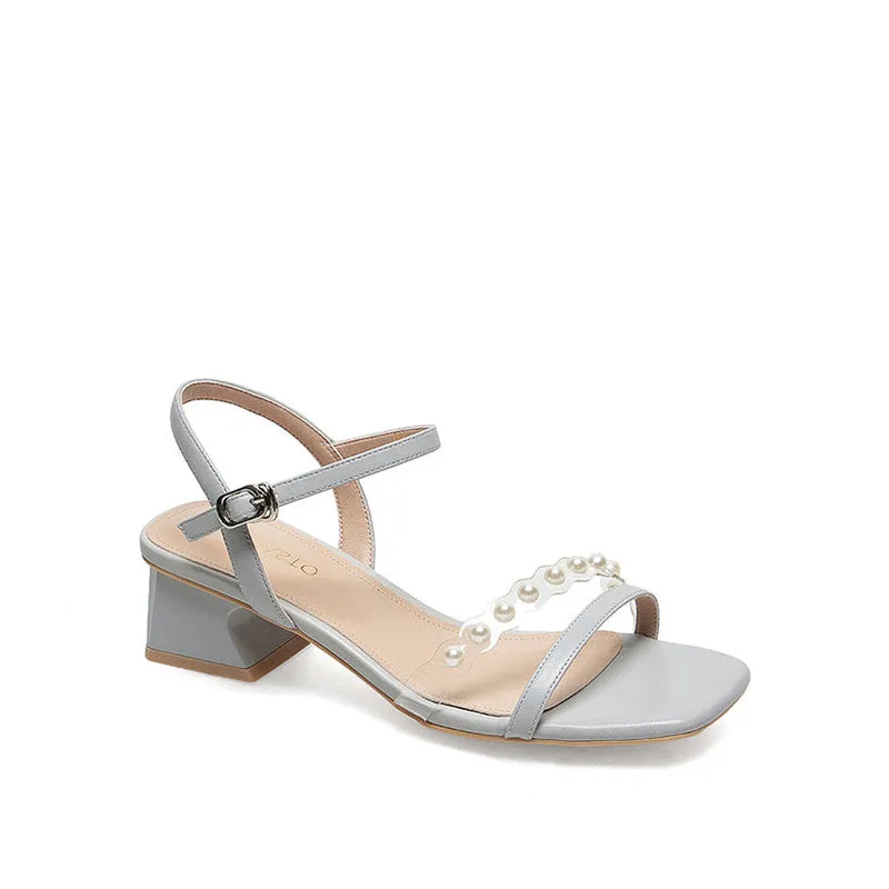 Hollowed Out Cow Leather Sandals