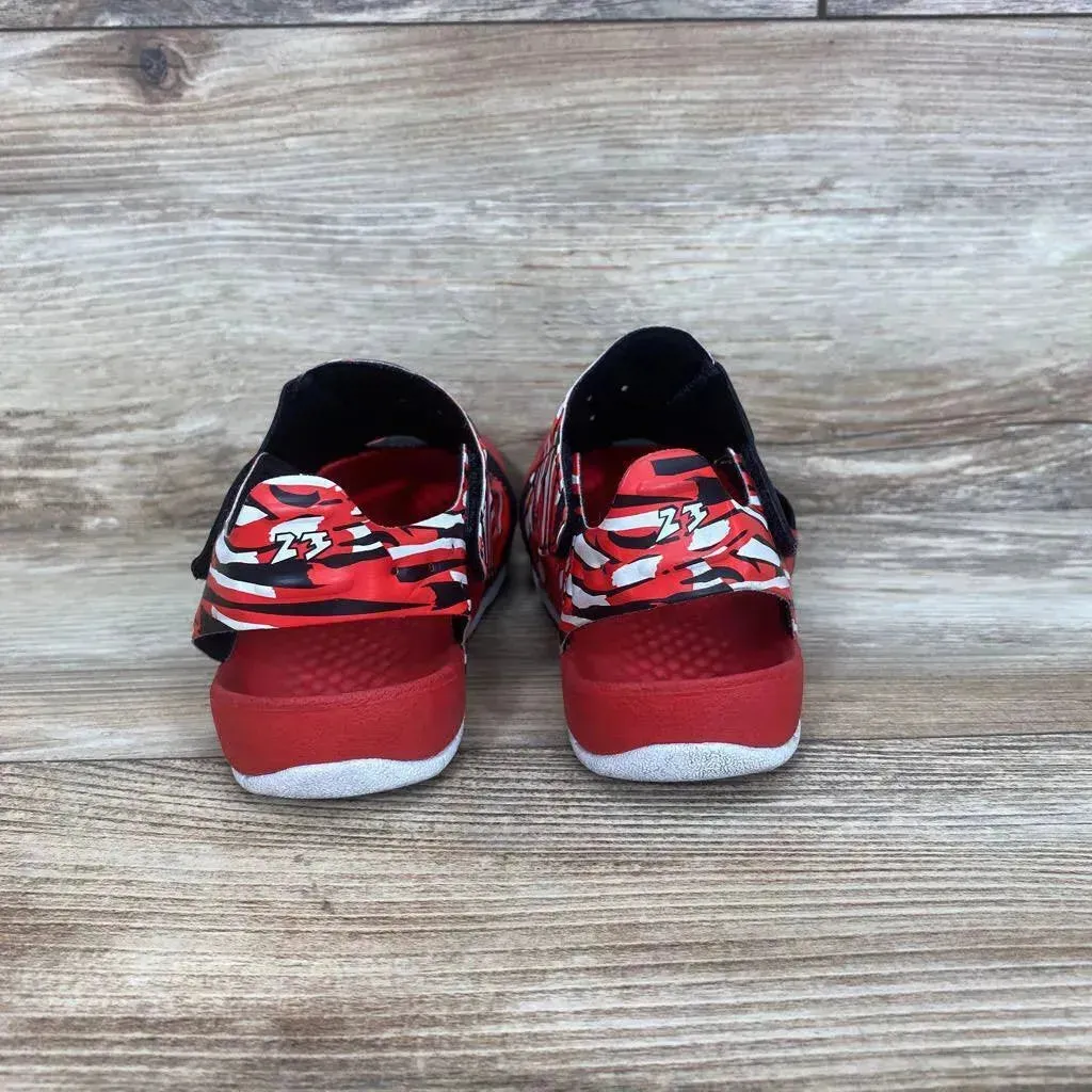 Jordan Flare 'Black University Red' Sandals sz 1Y