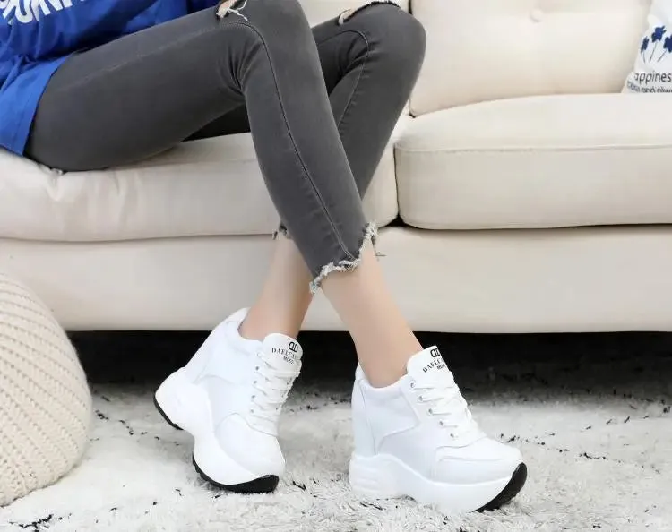 Joskaa 2024 New Popular White Platform Sneakers