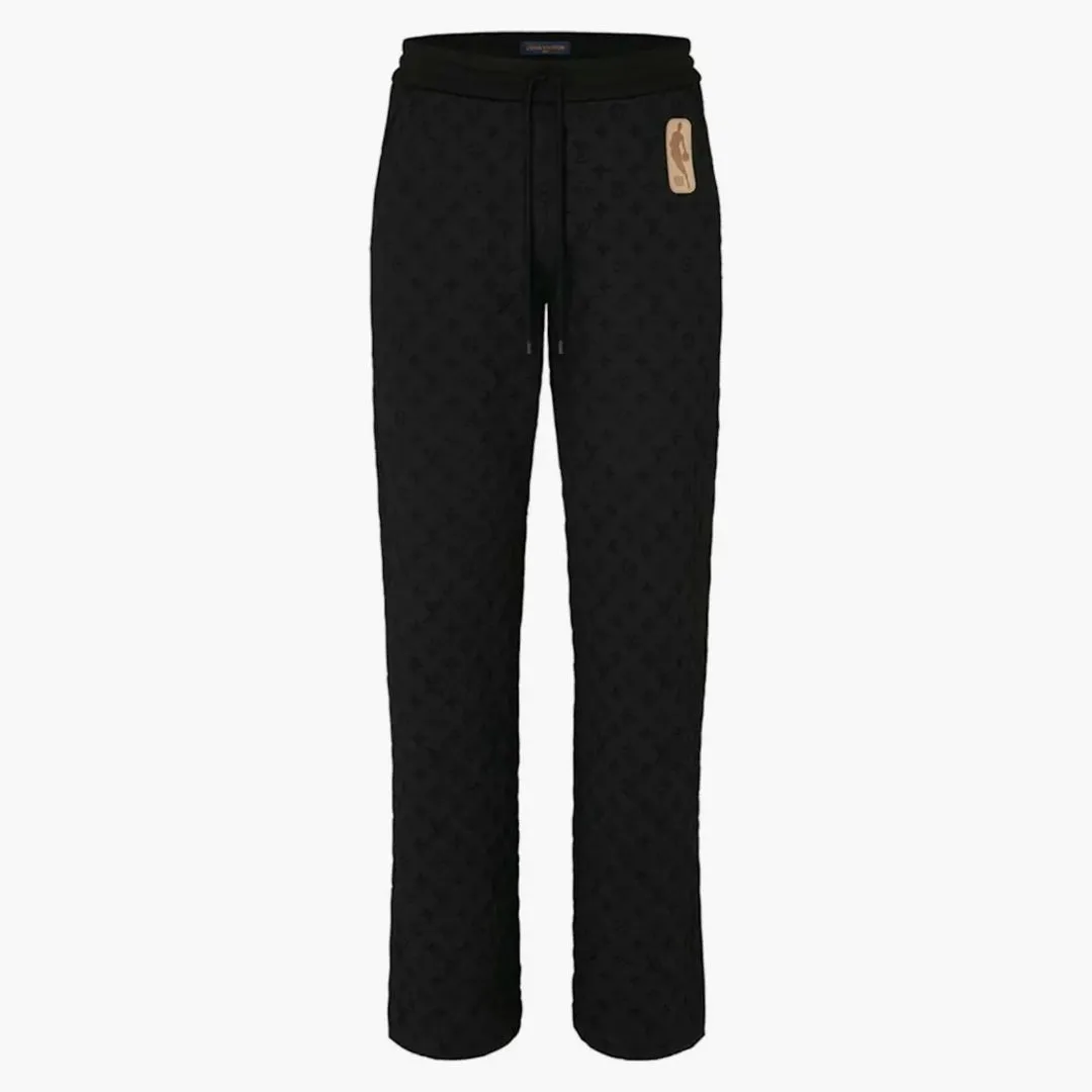 Louis Vuitton X Nba Monogram Pants With Slits Black