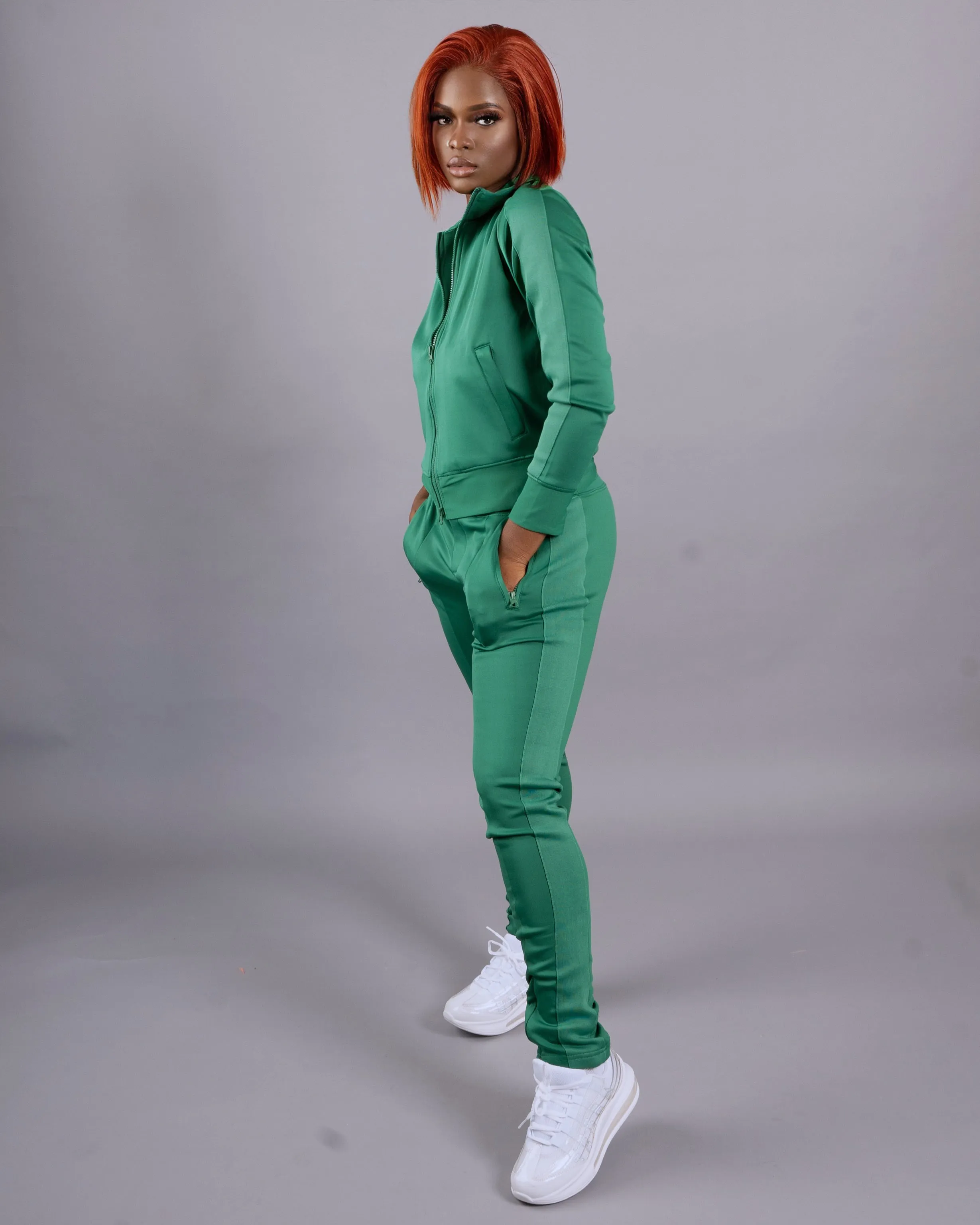 On The Go Pant Set || Hunter Green