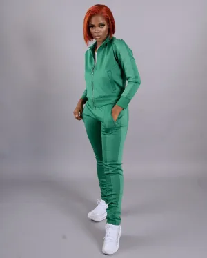 On The Go Pant Set || Hunter Green