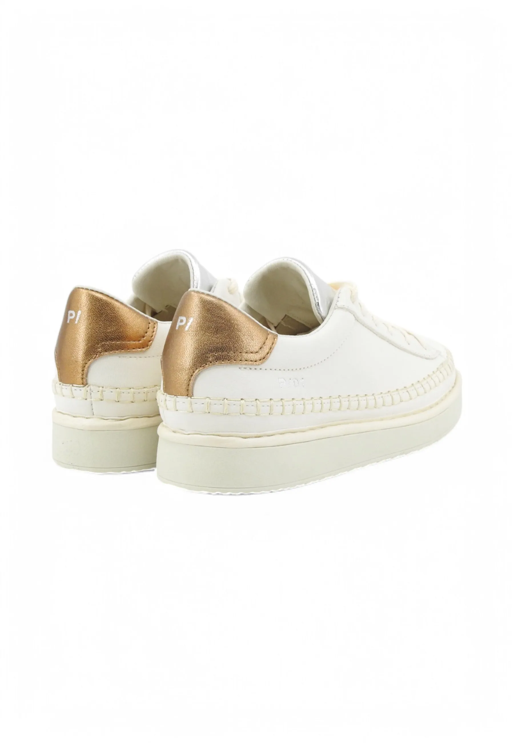 PAN CHIC Sneakers Donna Bianco Oro Argento P01W019-01533053-PE25