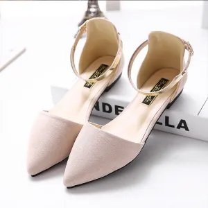 Pointed Toe Ankle Strap Pumps
