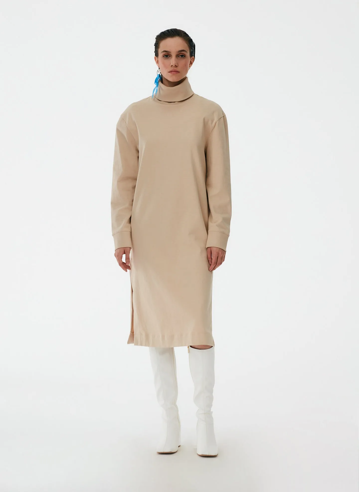 Punto Milano Turtleneck T-Shirt Dress
