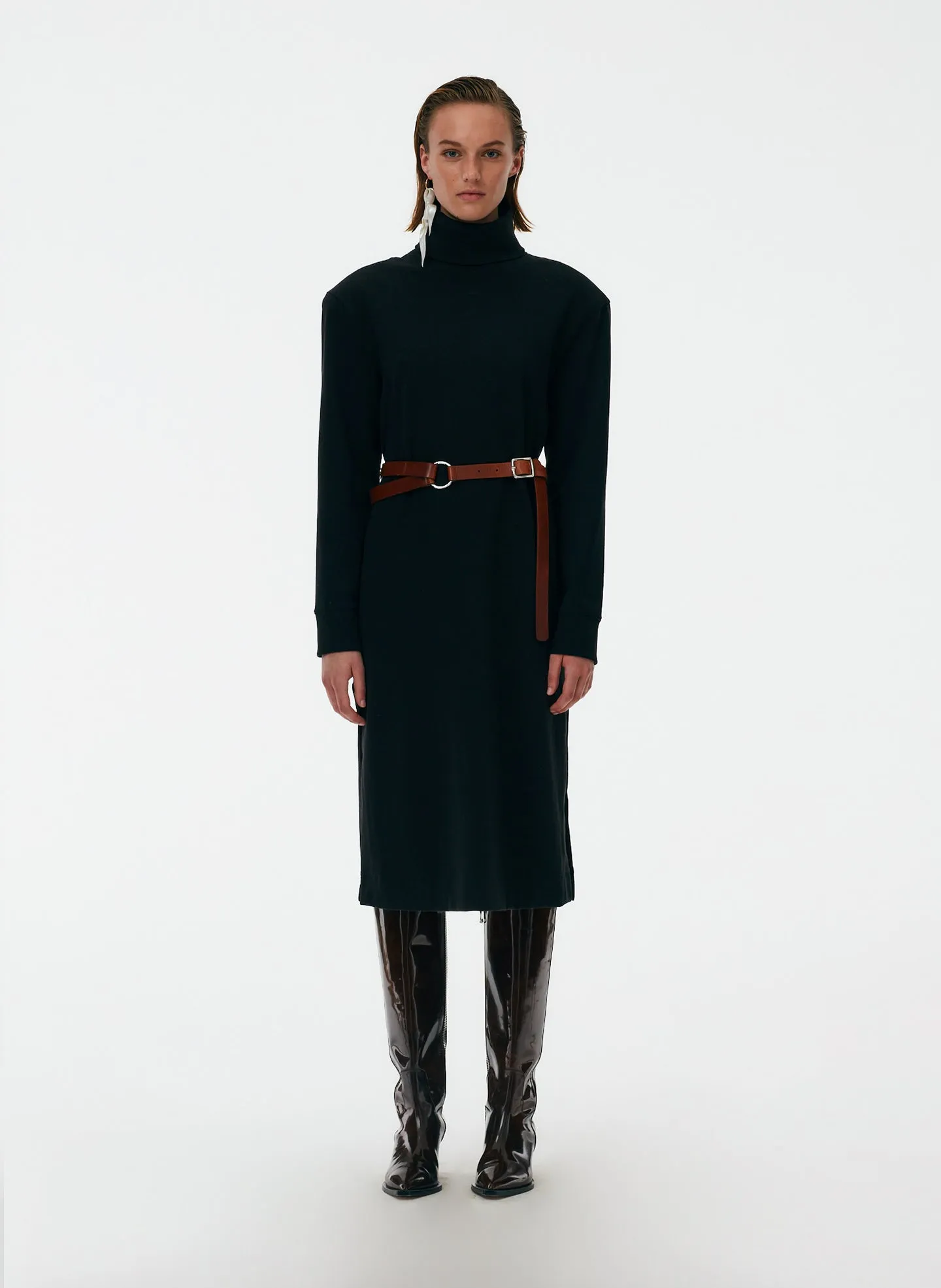 Punto Milano Turtleneck T-Shirt Dress