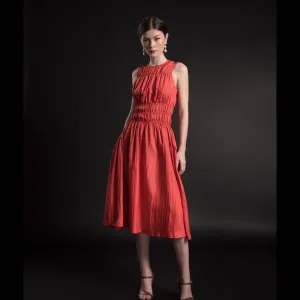 Relaxed Silk Midi Dress - Silk Short Dress