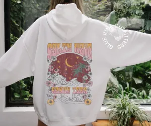 Salty Hair Sandy Toes | Celestial Beach Vibes Hoodie