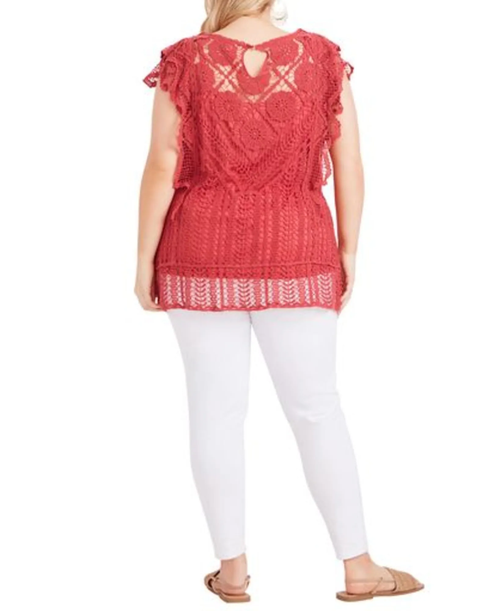 Samara Crochet Top | Desert Rose