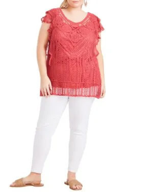 Samara Crochet Top | Desert Rose