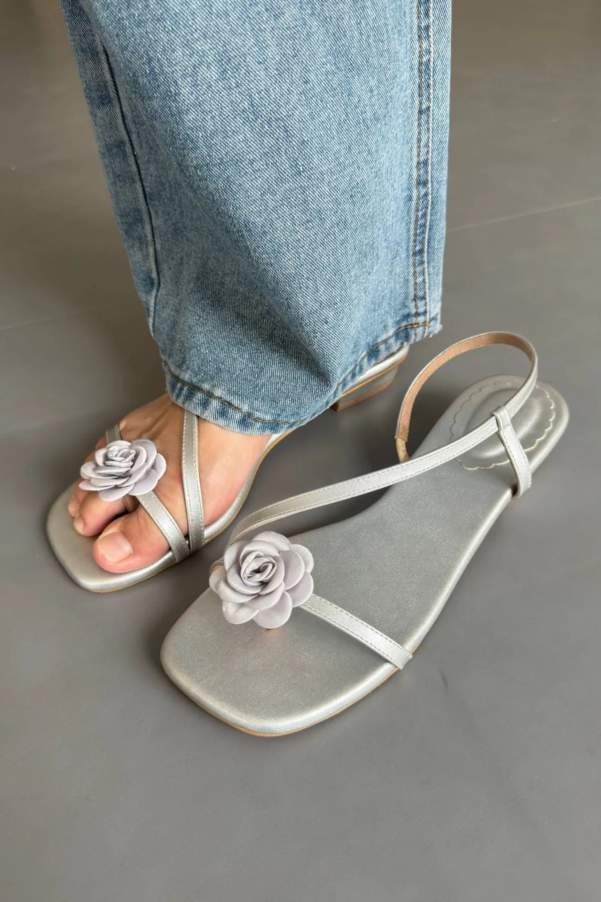 Silver Anna Sandal
