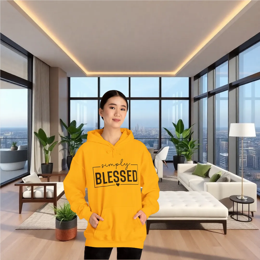 Simply Blessed Hoodie - Unisex Heavy Blend Sweatshirt for Everyday Comfort