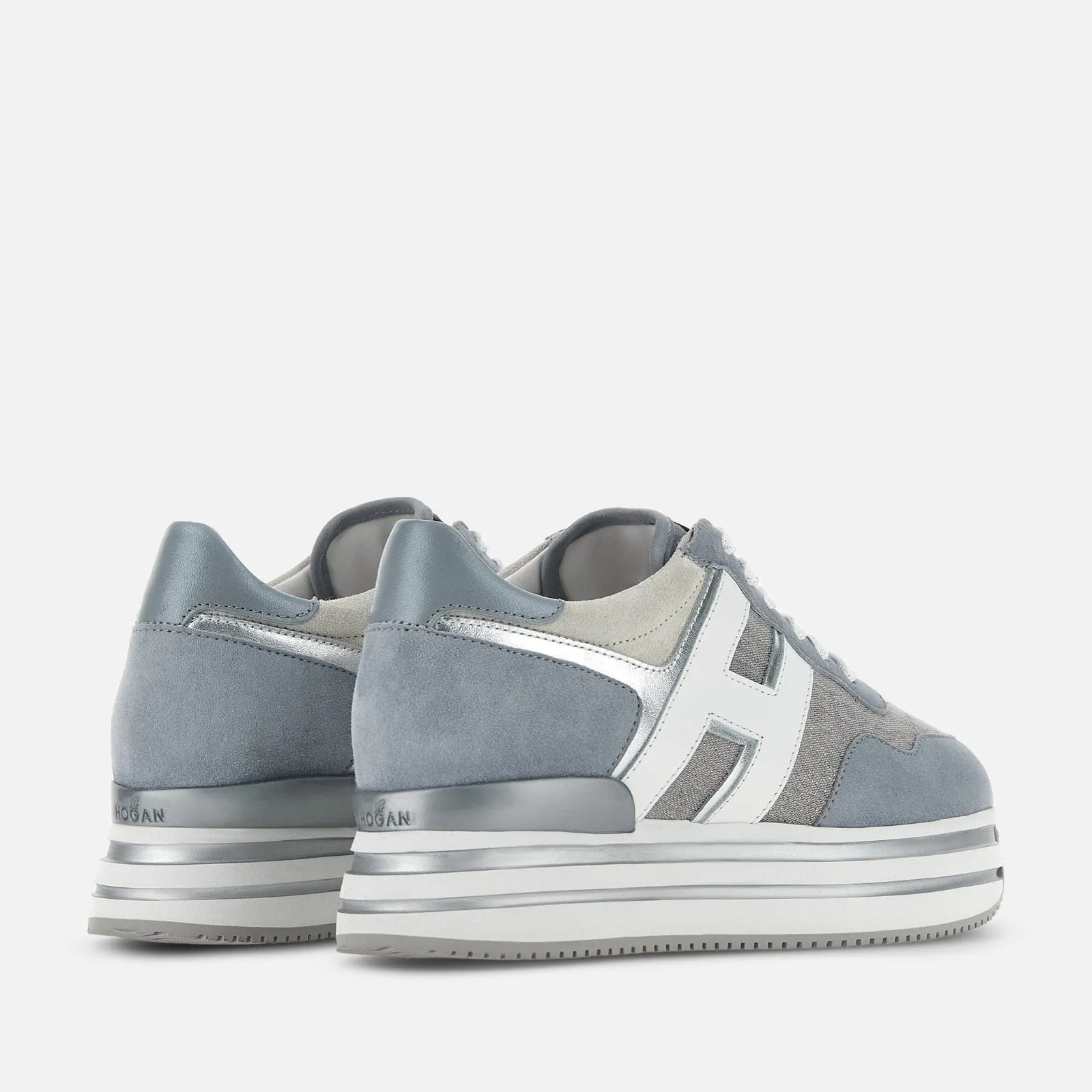Sneakers Hogan Midi H222 Bleu Ciel