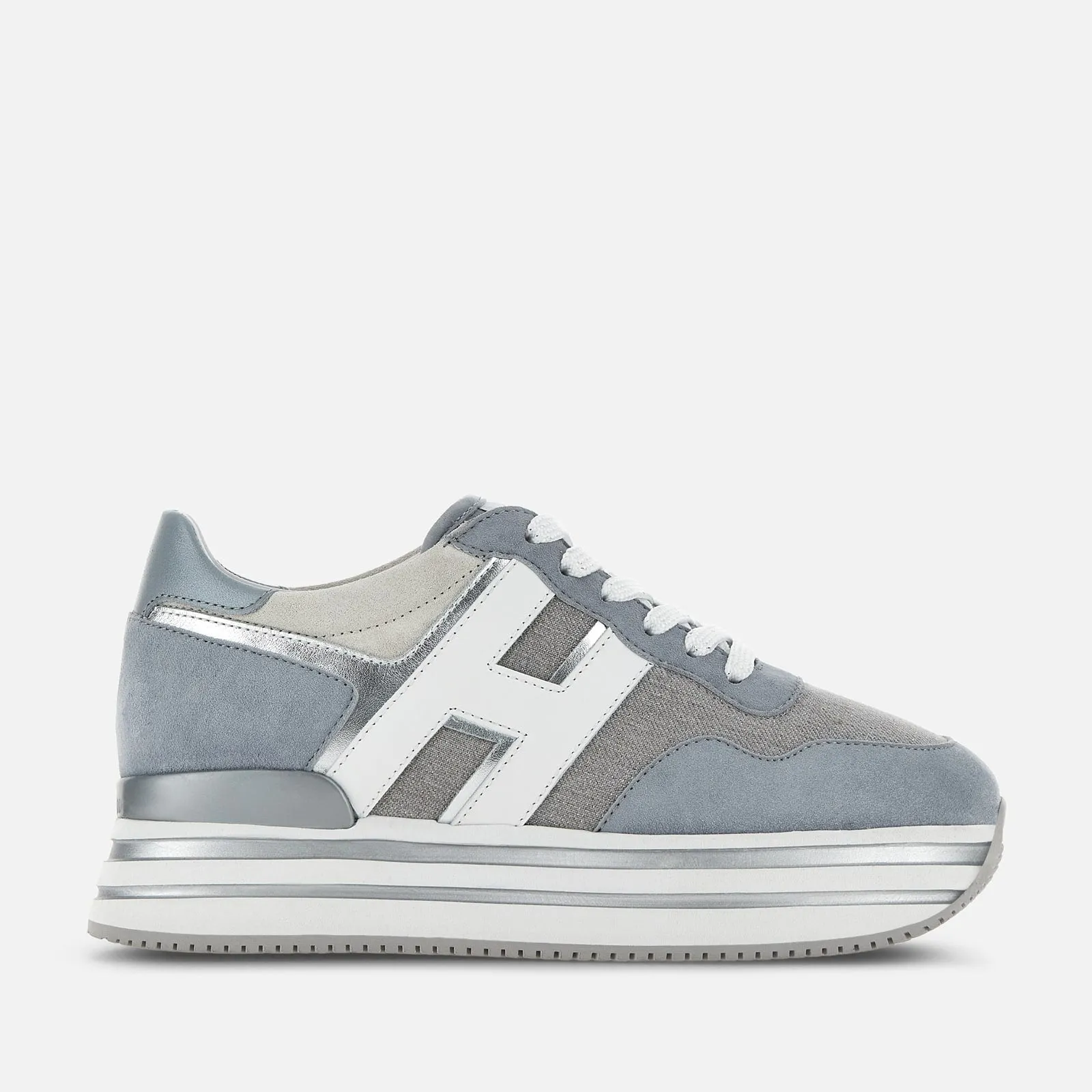 Sneakers Hogan Midi H222 Bleu Ciel