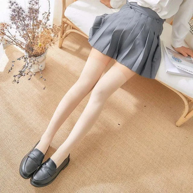 Striped Stockings Socks Casual Thigh High Knee Socks Long Socks Pair