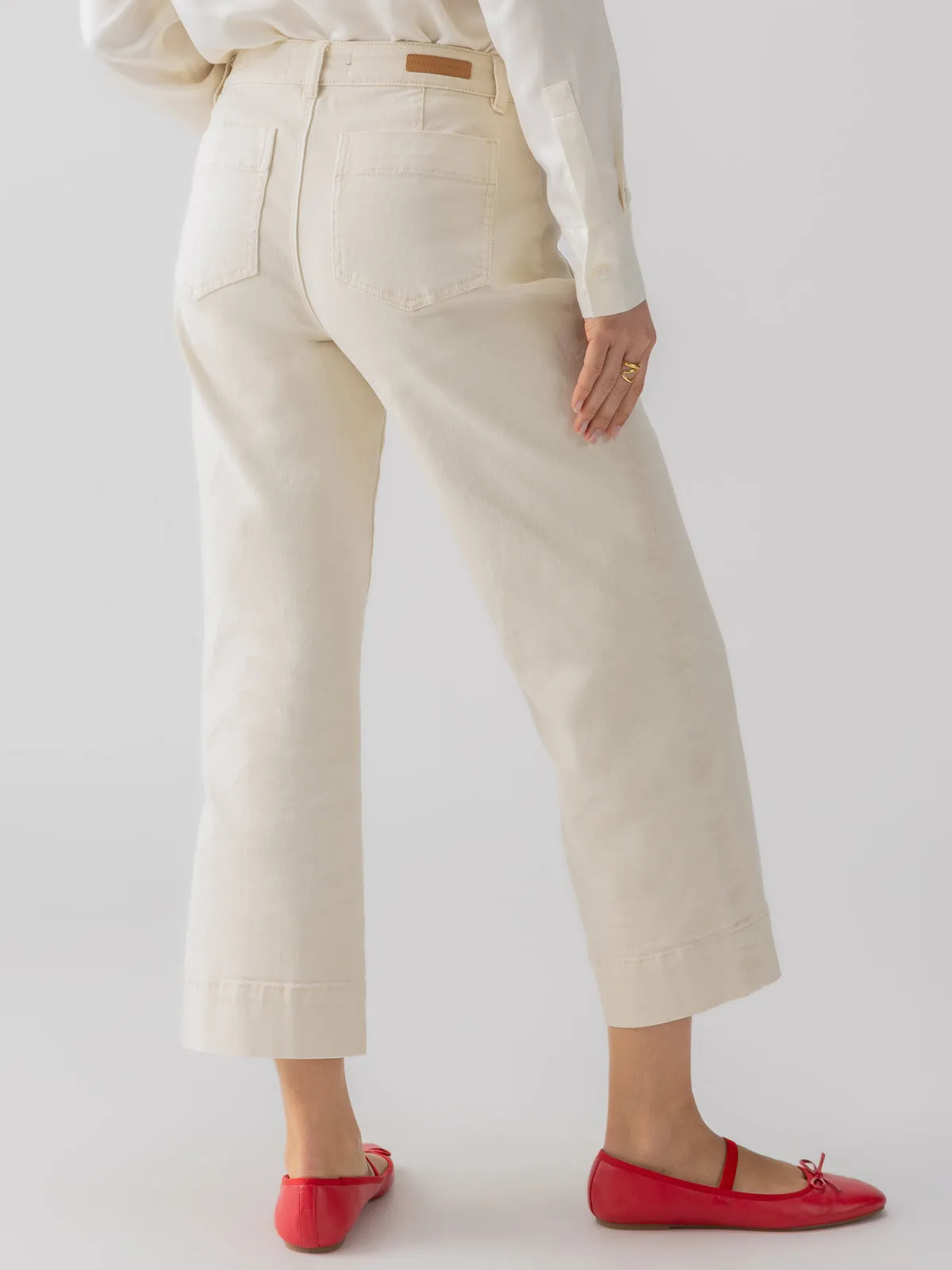 The Marine Crop Pant - White
