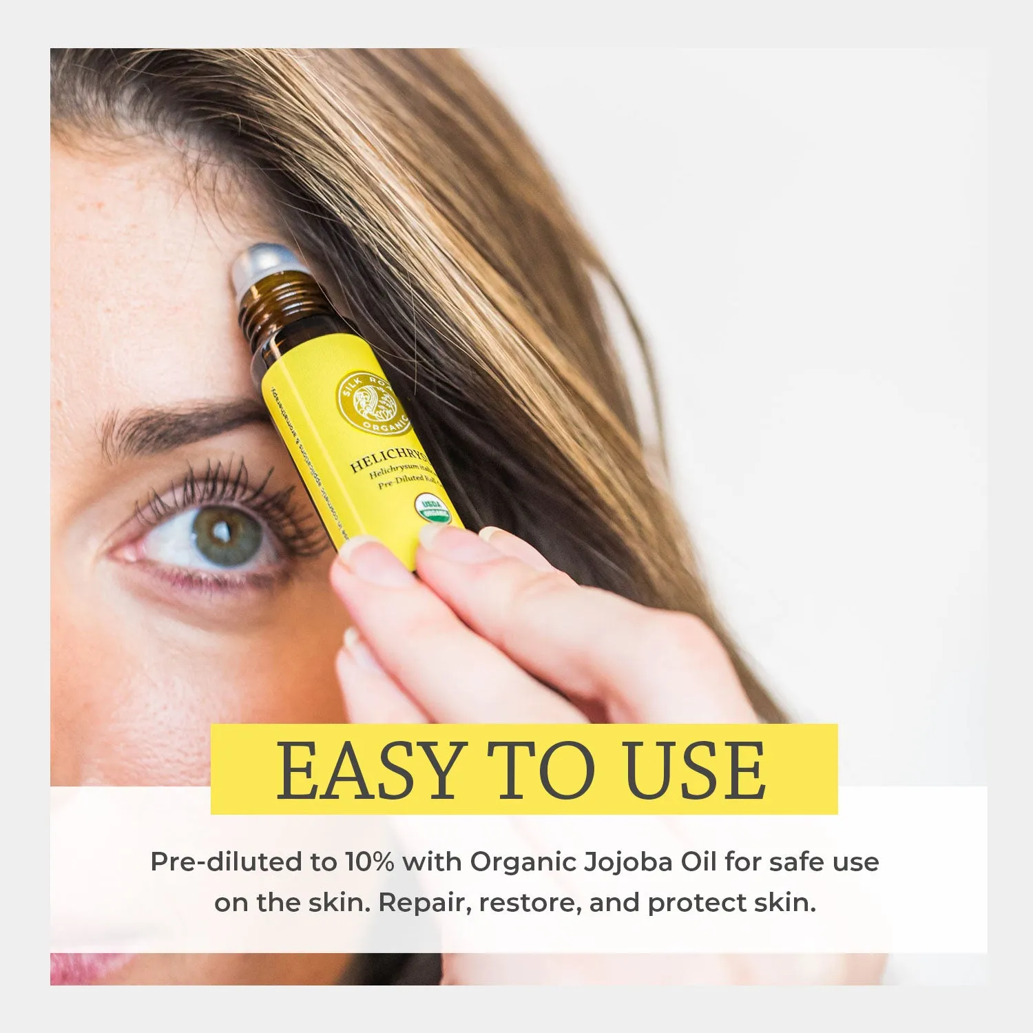 USDA Organic HELICHRYSUM Essential Oil Roll-on