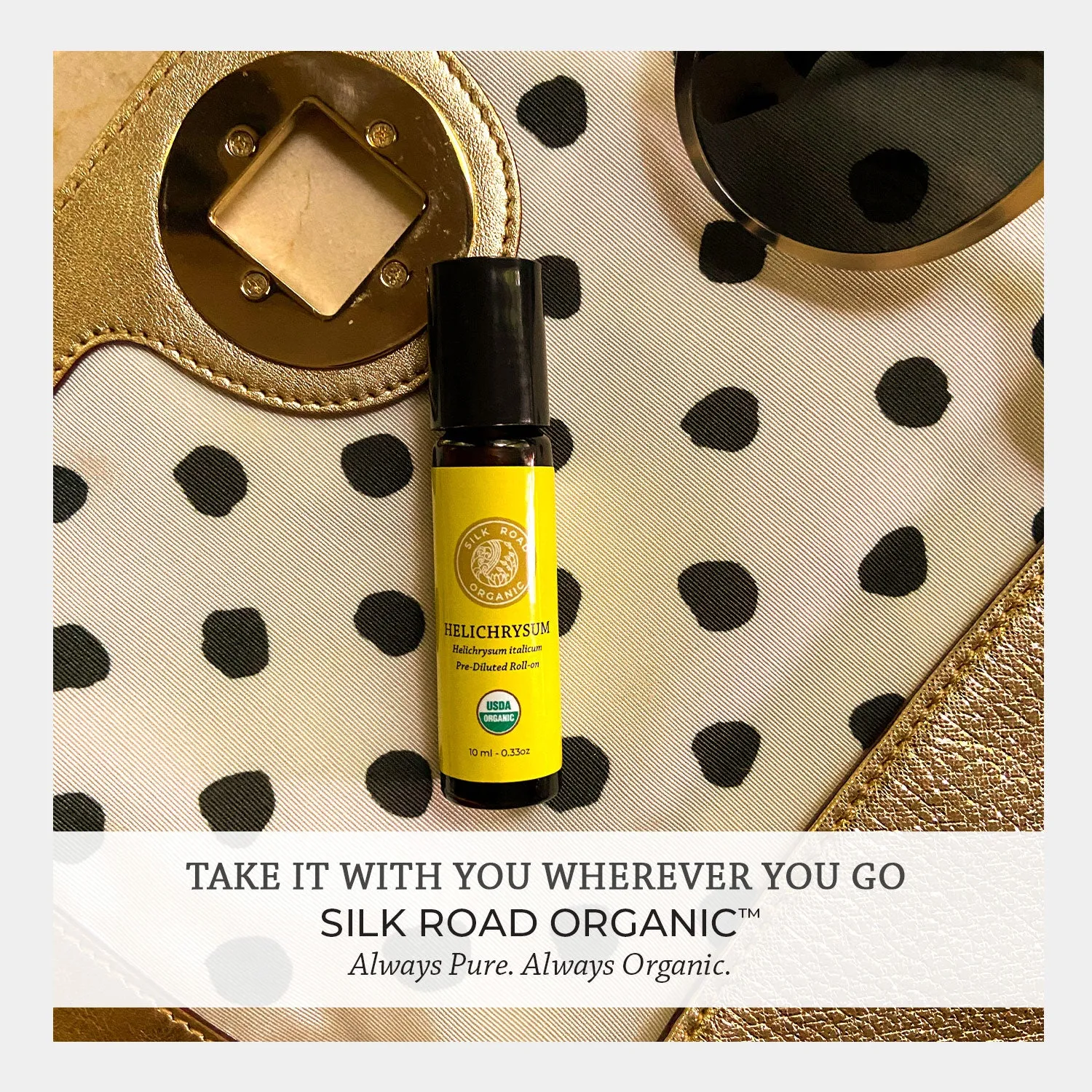 USDA Organic HELICHRYSUM Essential Oil Roll-on
