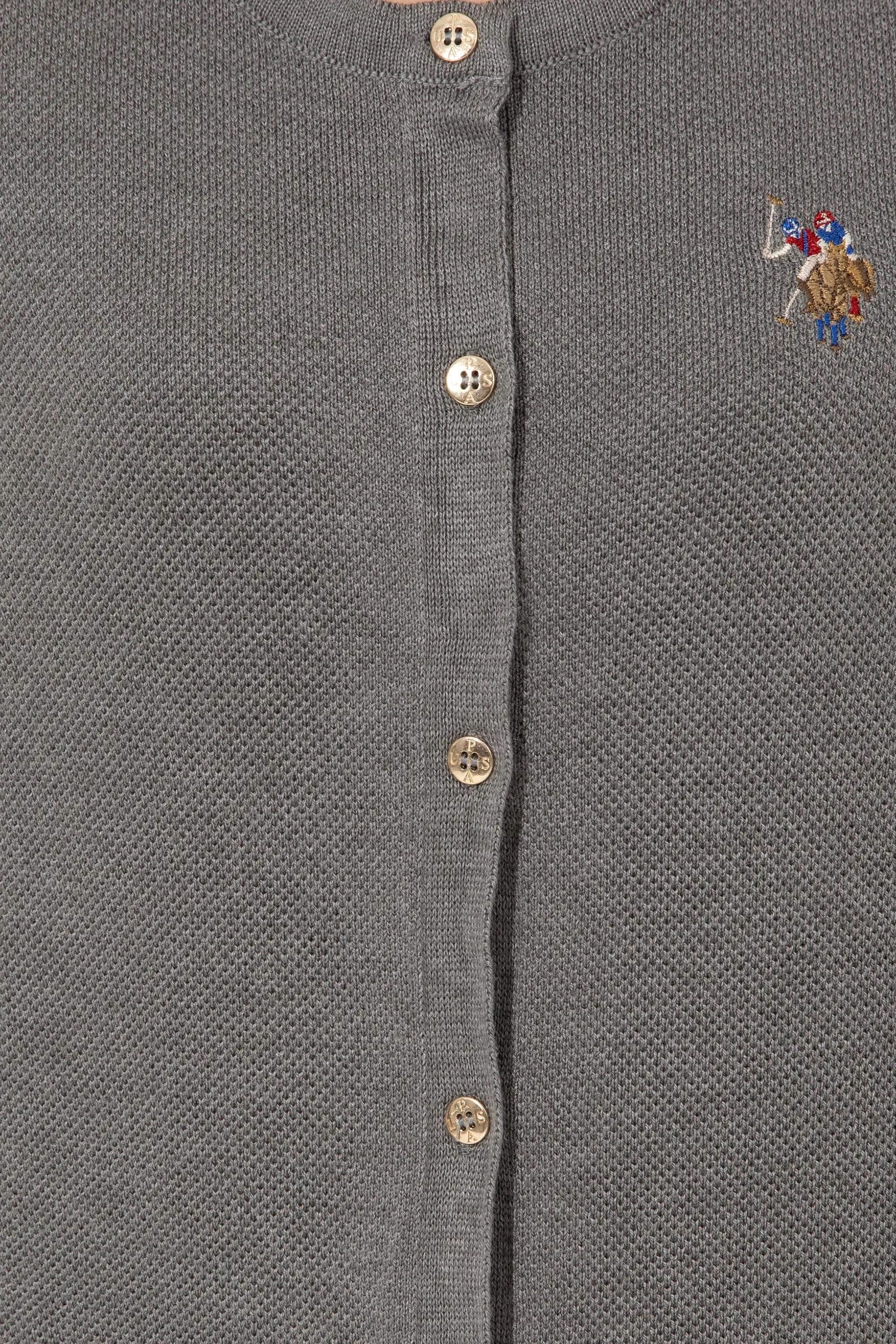 Womens Basic Knitwear Grey Melange